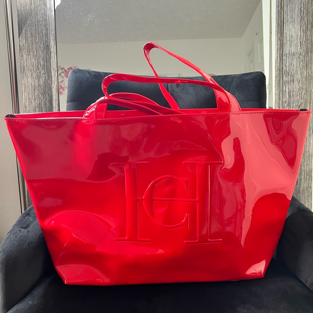 BRAND NEW Red, Carolina Herrera Good Girl Tote Bag